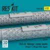 RESKIT RS32-0530 BLG-66 Belouga cluster bombs (2 pcs) (3D Printed) 1/32